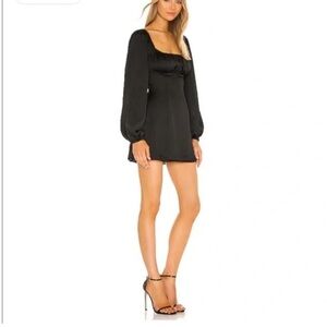 Majorelle Revolve‎ Carla Black Puff Long Sleeves Mini Dress Size S